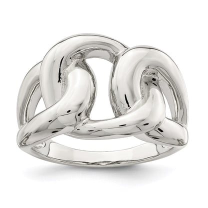 Sterling Silver Linked Knot Ring (Size 6 Only)