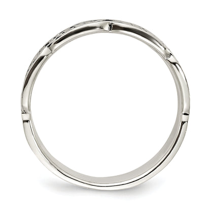 Sterling Silver Antiqued Celtic Ring (Size 7 Only)