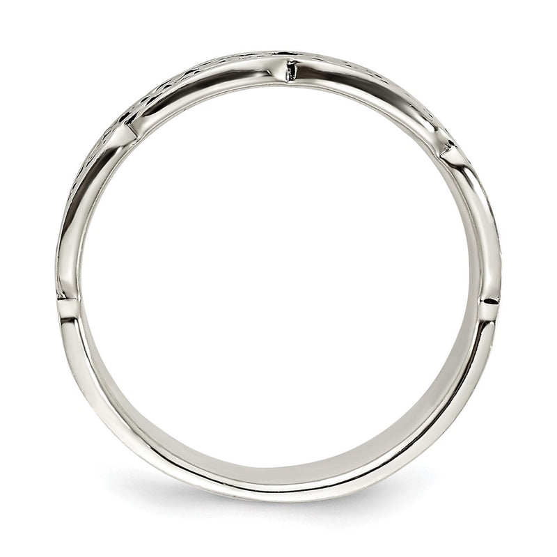 Sterling Silver Antiqued Celtic Ring (Size 7 Only)