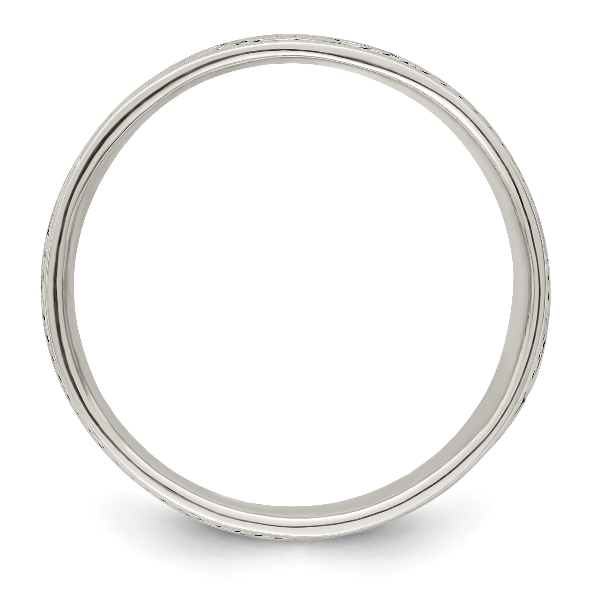 Sterling Silver Antiqued Rope Design Ladie'S Ring