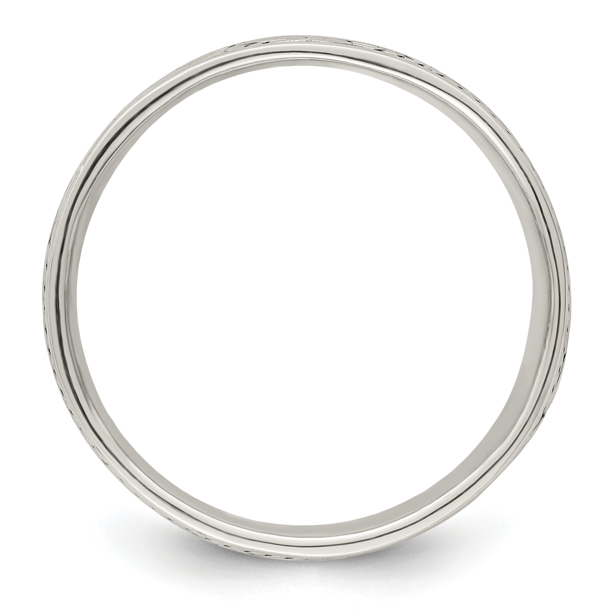 Sterling Silver Antiqued Rope Design Ladie'S Ring