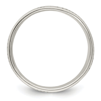 Sterling Silver Antiqued Rope Design Ladie'S Ring