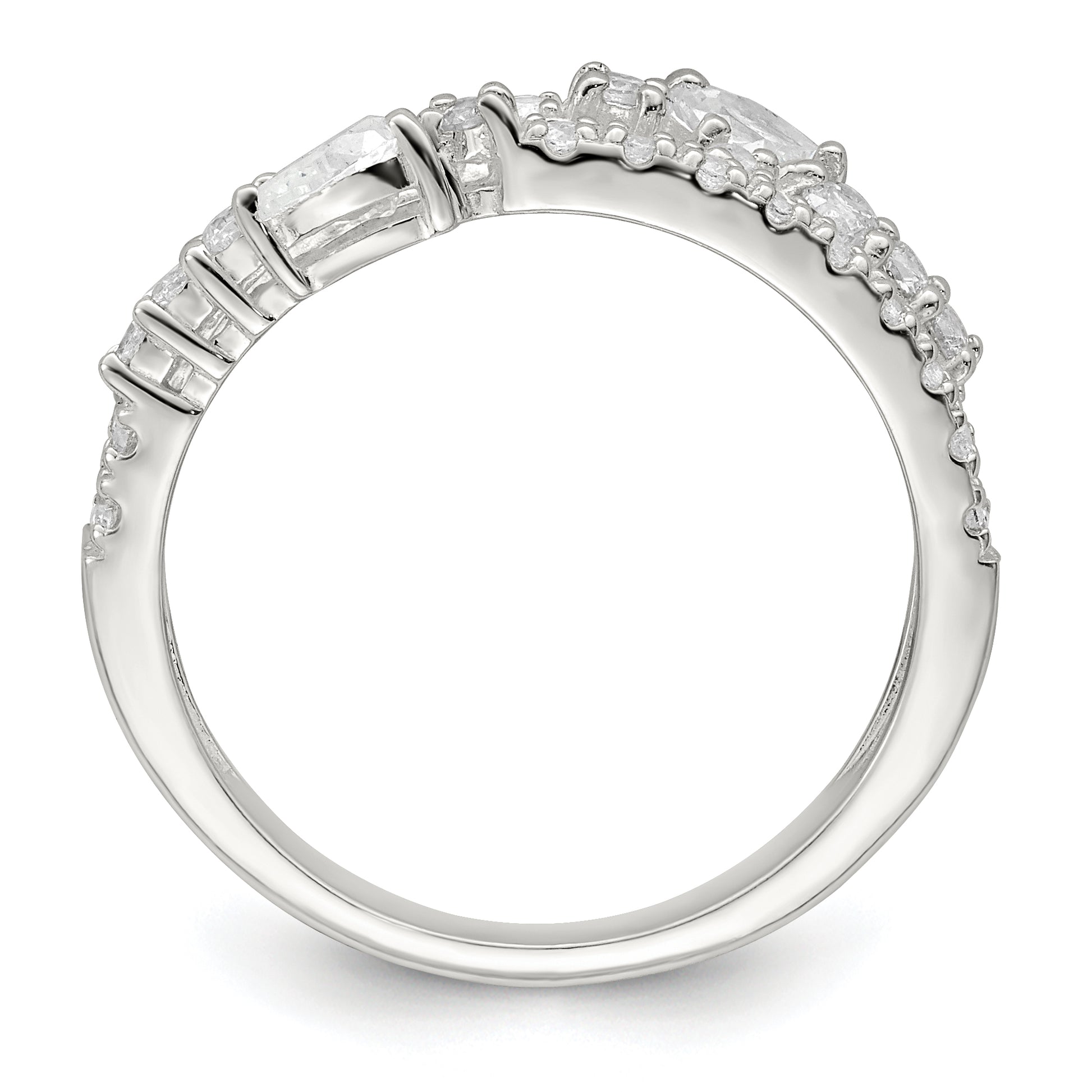 Sterling Silver Cz Ring