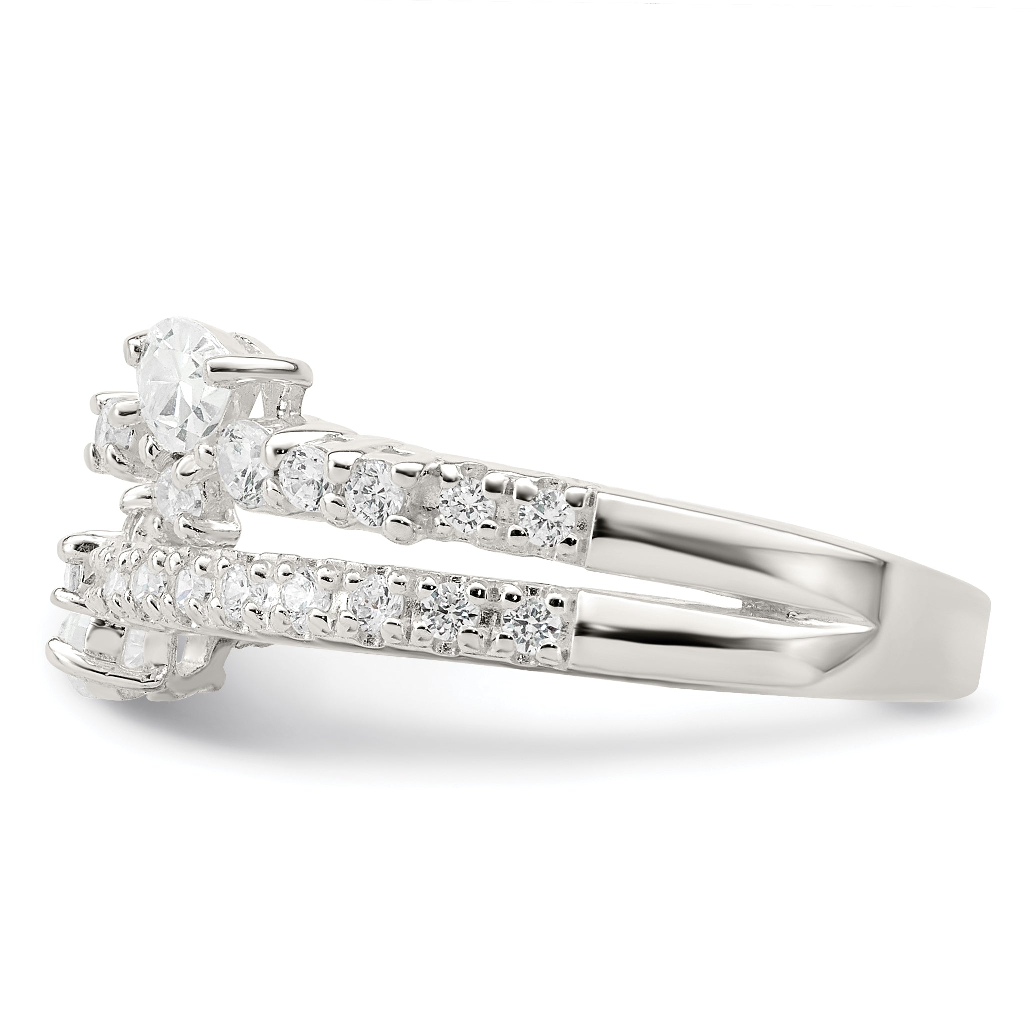 Sterling Silver Cz Ring