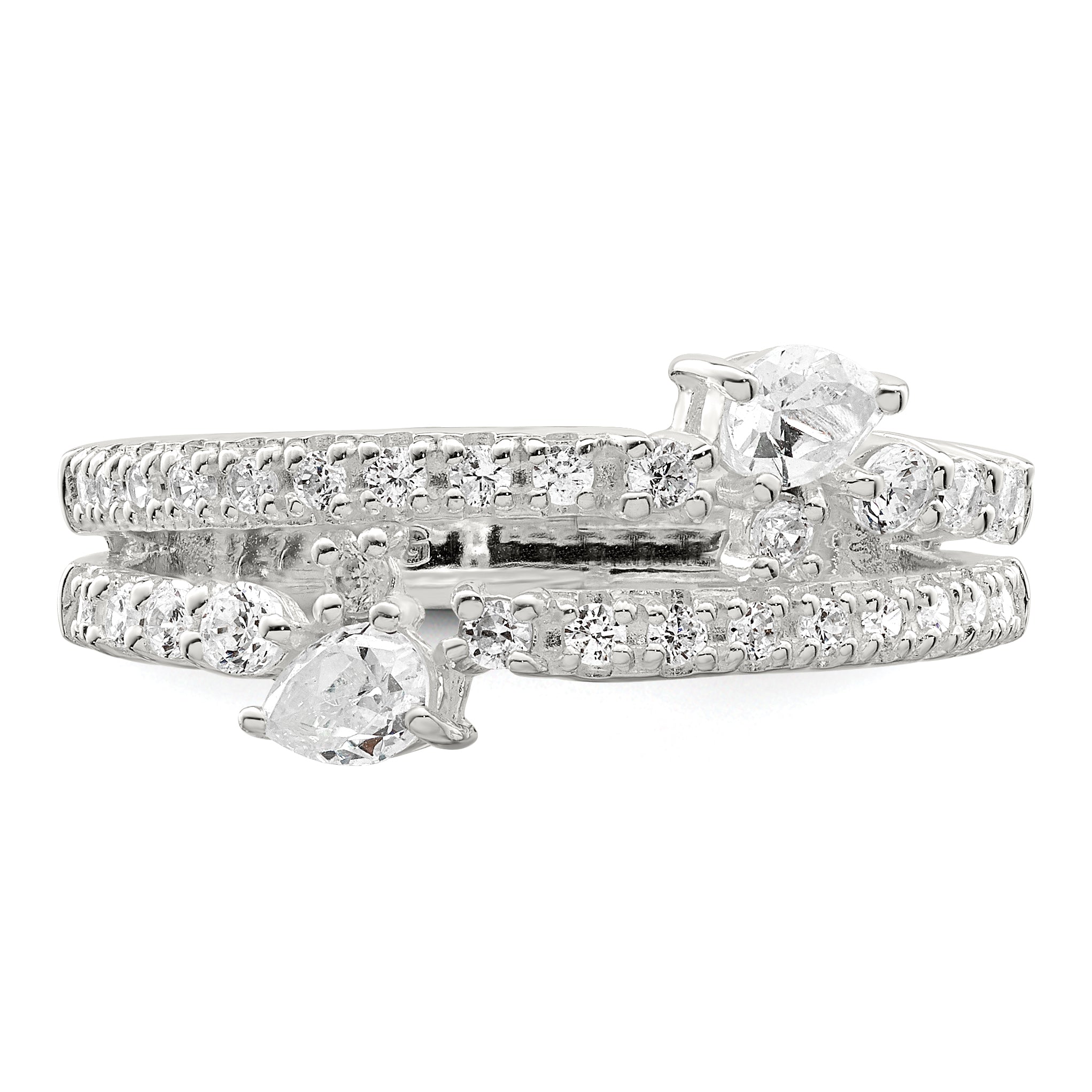 Sterling Silver Cz Ring