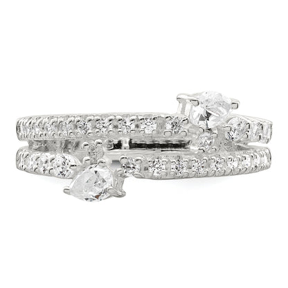 Sterling Silver Cz Ring