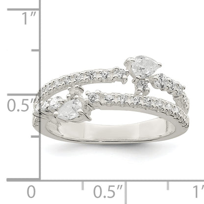 Sterling Silver Cz Ring