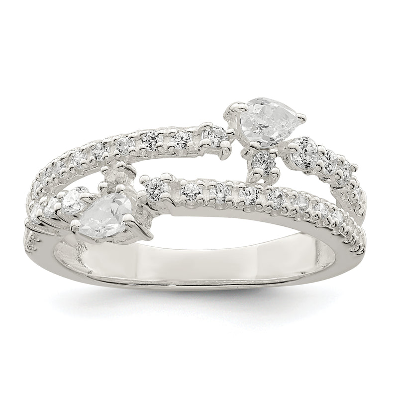 Sterling Silver Cz Ring