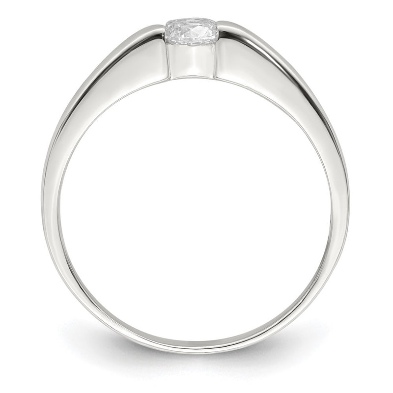 Sterling Silver Cz Ring (Size 6 Only)