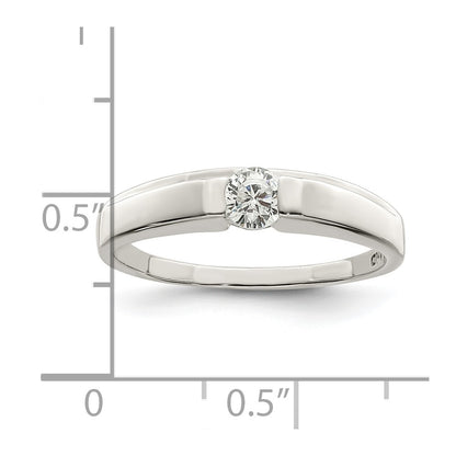 Sterling Silver Cz Ring (Size 6 Only)