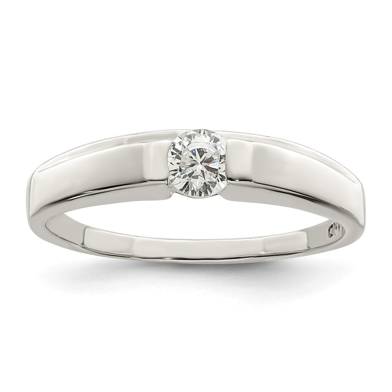 Sterling Silver Cz Ring (Size 6 Only)