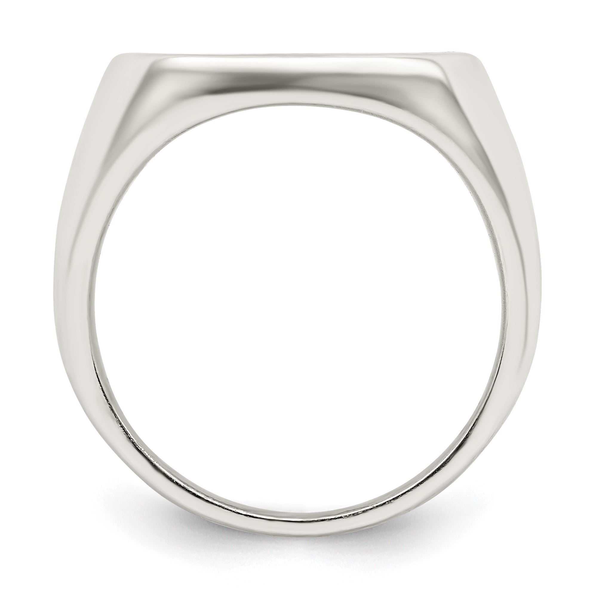 Sterling Silver Rhodium Plated Enameled Cross Ring
