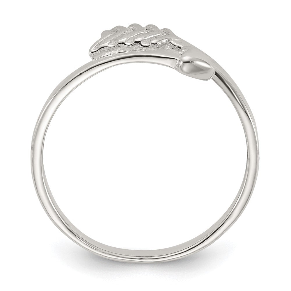 Sterling Silver Polished Arrow/chain Link/plain Set of 3 Toe Rings