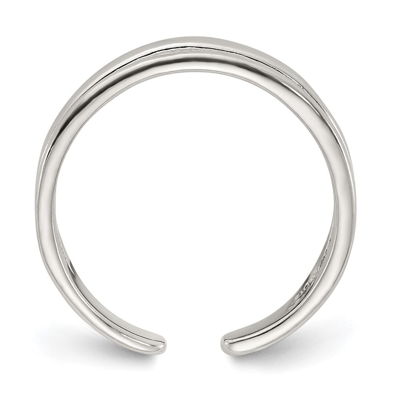 Sterling Silver Polished Set of 2 Toe Rings