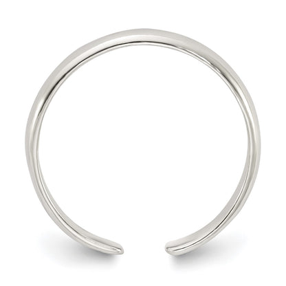 Sterling Silver Polished Set of 2 Toe Rings