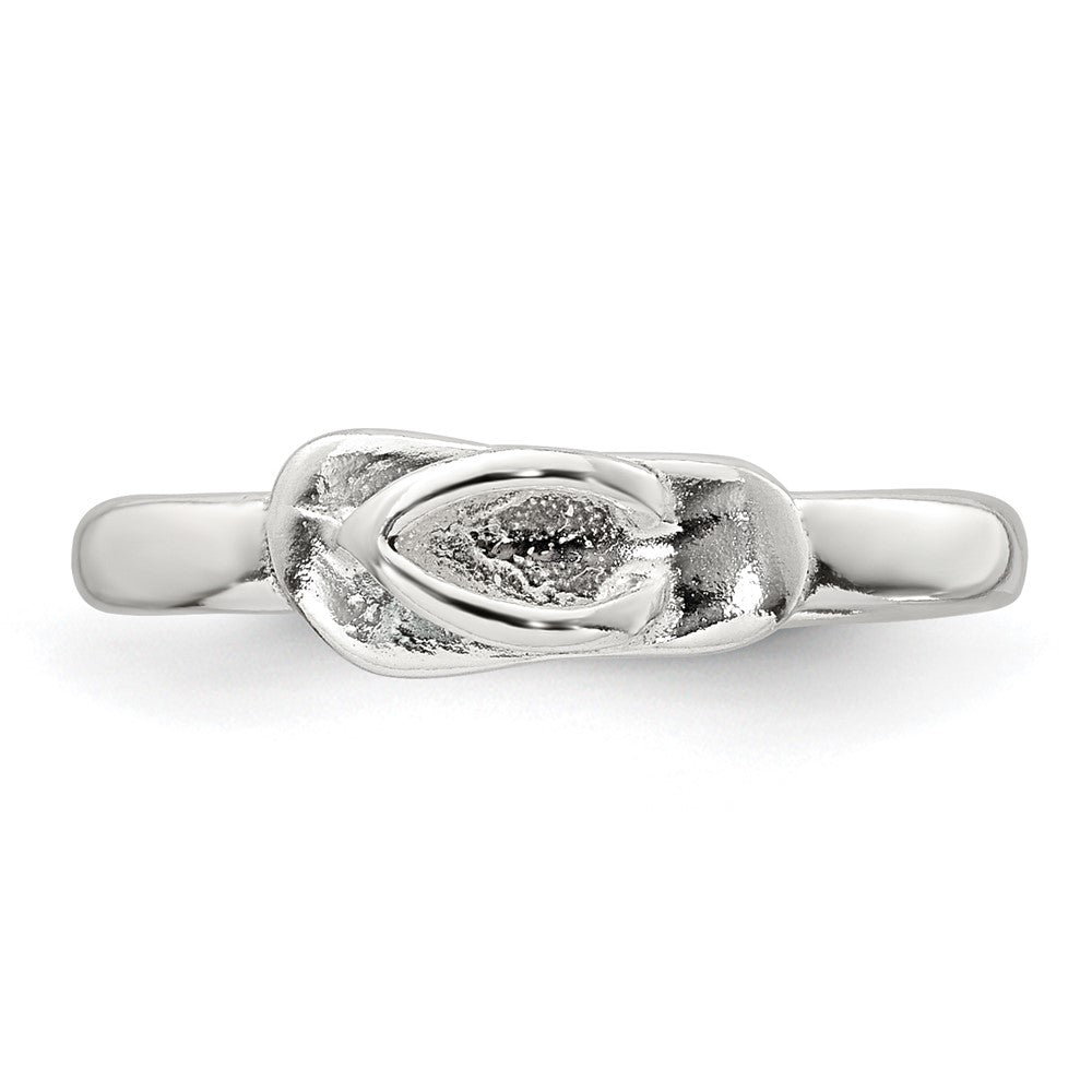 Sterling Silver Polished Flip Flop Toe Ring