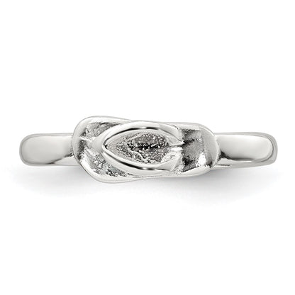 Sterling Silver Polished Flip Flop Toe Ring