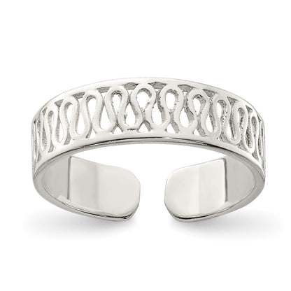 Sterling Silver Solid Toe Ring