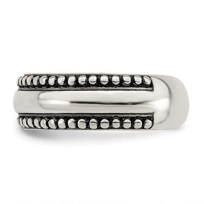 Sterling Silver Antiqued Toe Ring