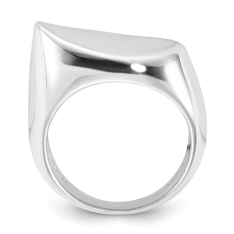 Sterling Silver Solid Fancy Ring (Size 6 Only)