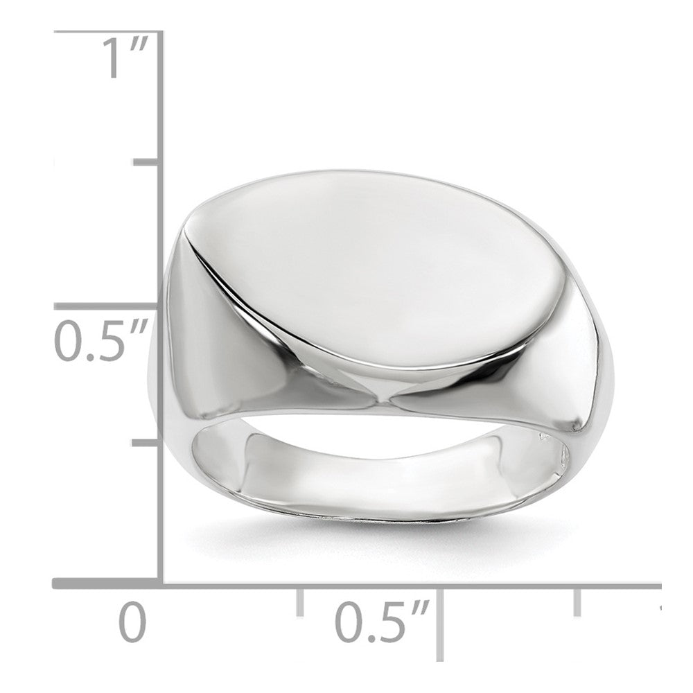 Sterling Silver Solid Fancy Ring (Size 6 Only)