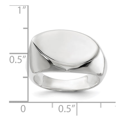 Sterling Silver Solid Fancy Ring (Size 6 Only)