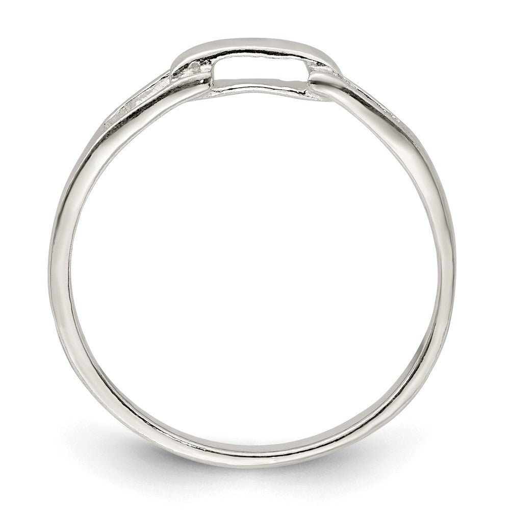 Sterling Silver Solid Ring (Size 7 Only)