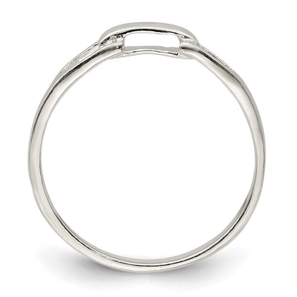 Sterling Silver Solid Ring (Size 7 Only)