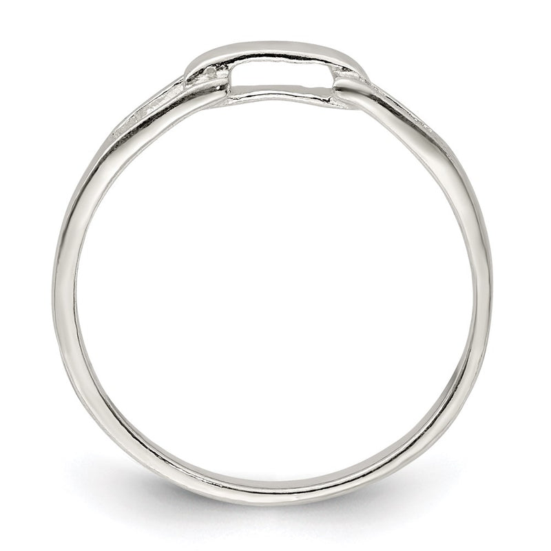 Sterling Silver Solid Ring (Size 7 Only)
