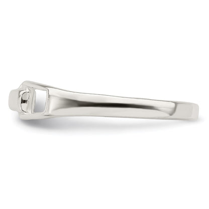 Sterling Silver Solid Ring (Size 7 Only)