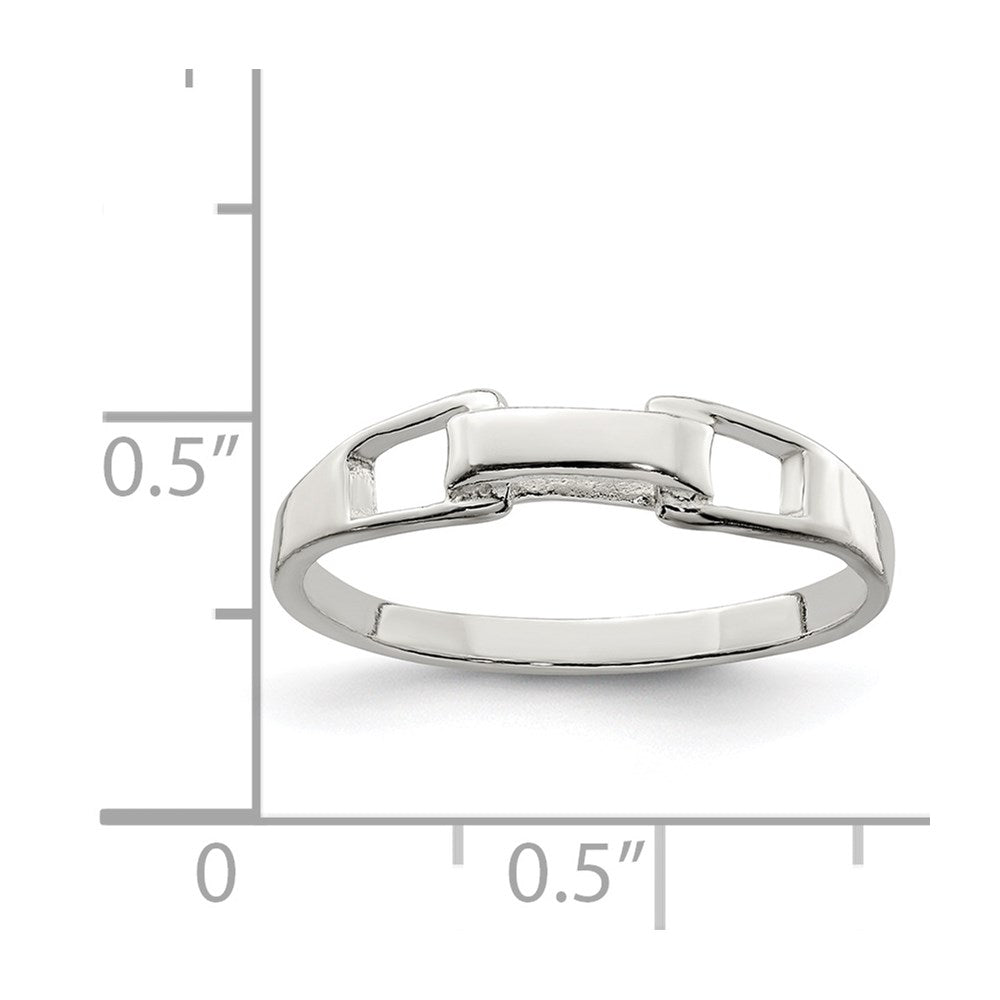 Sterling Silver Solid Ring (Size 7 Only)