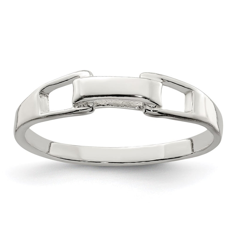 Sterling Silver Solid Ring (Size 7 Only)