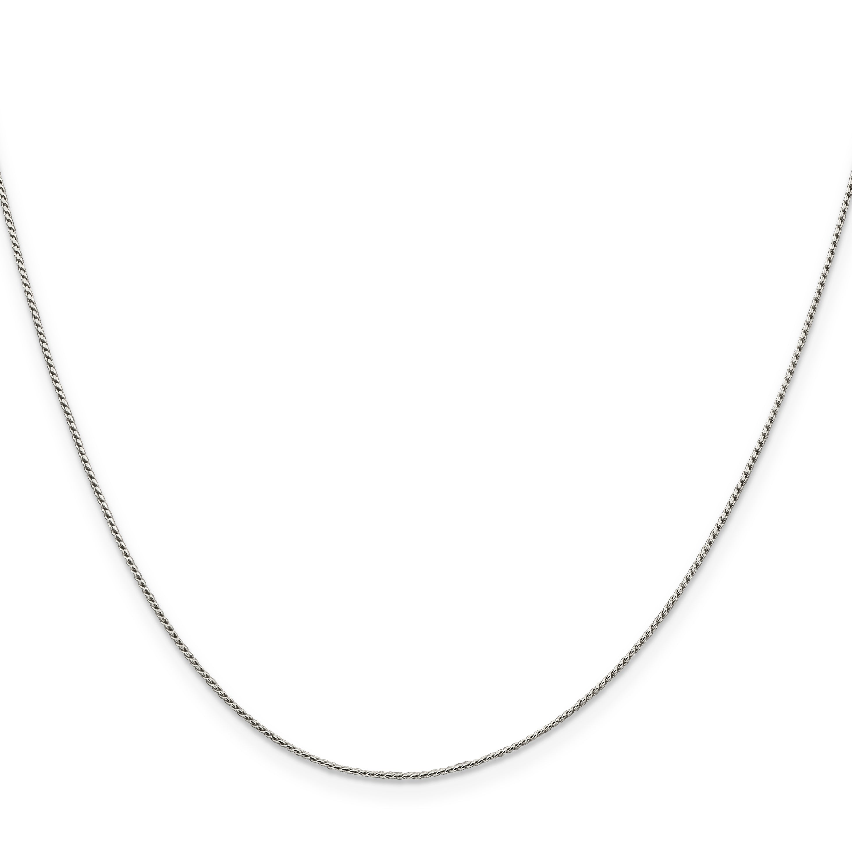 16 Inch Sterling Silver .95mm Round Franco Chain