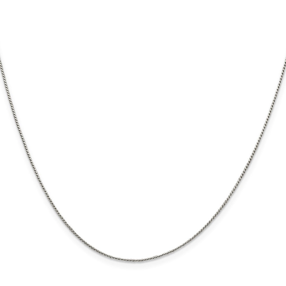 22 Inch Sterling Silver .95mm Round Franco Chain W/4In Ext.