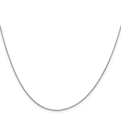 22 Inch Sterling Silver .95mm Round Franco Chain W/4In Ext.
