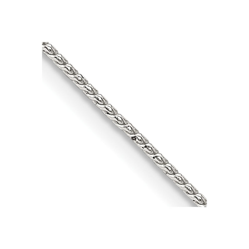 30 Inch Sterling Silver .95mm Round Franco Chain Necklace