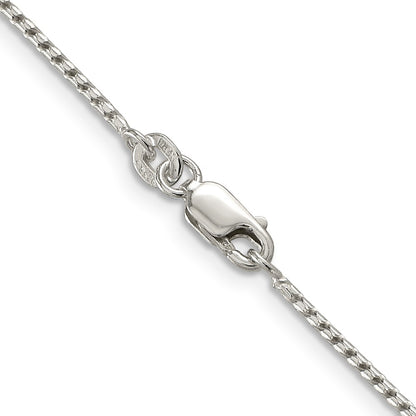 22 Inch Sterling Silver 1.25mm Round Franco Chain Necklace