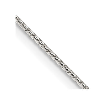 22 Inch Sterling Silver 1.25mm Round Franco Chain Necklace