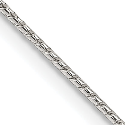 30 Inch Sterling Silver 1.25mm Round Franco Chain Necklace