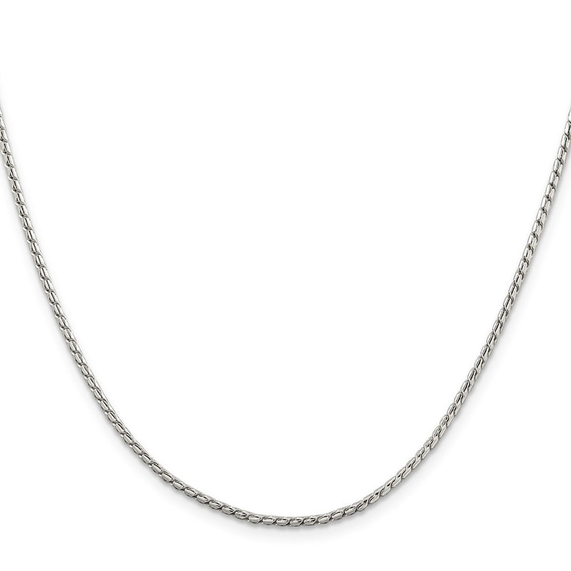 30 Inch Sterling Silver 1.75mm Round Franco Chain Necklace