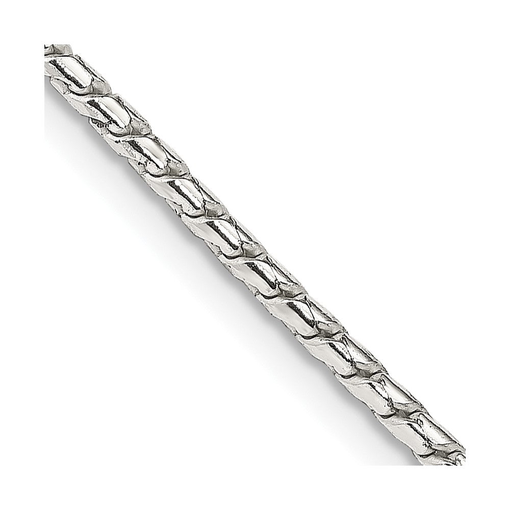 30 Inch Sterling Silver 1.75mm Round Franco Chain Necklace