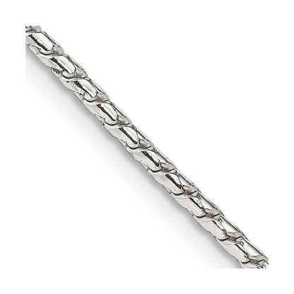 30 Inch Sterling Silver 1.75mm Round Franco Chain Necklace