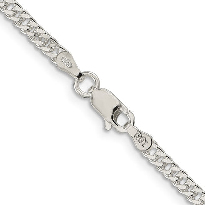 24 Inch Sterling Silver 3.3mm Rambo Chain Necklace