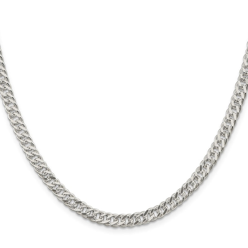 22 Inch Sterling Silver 5.5mm Rambo Chain Necklace