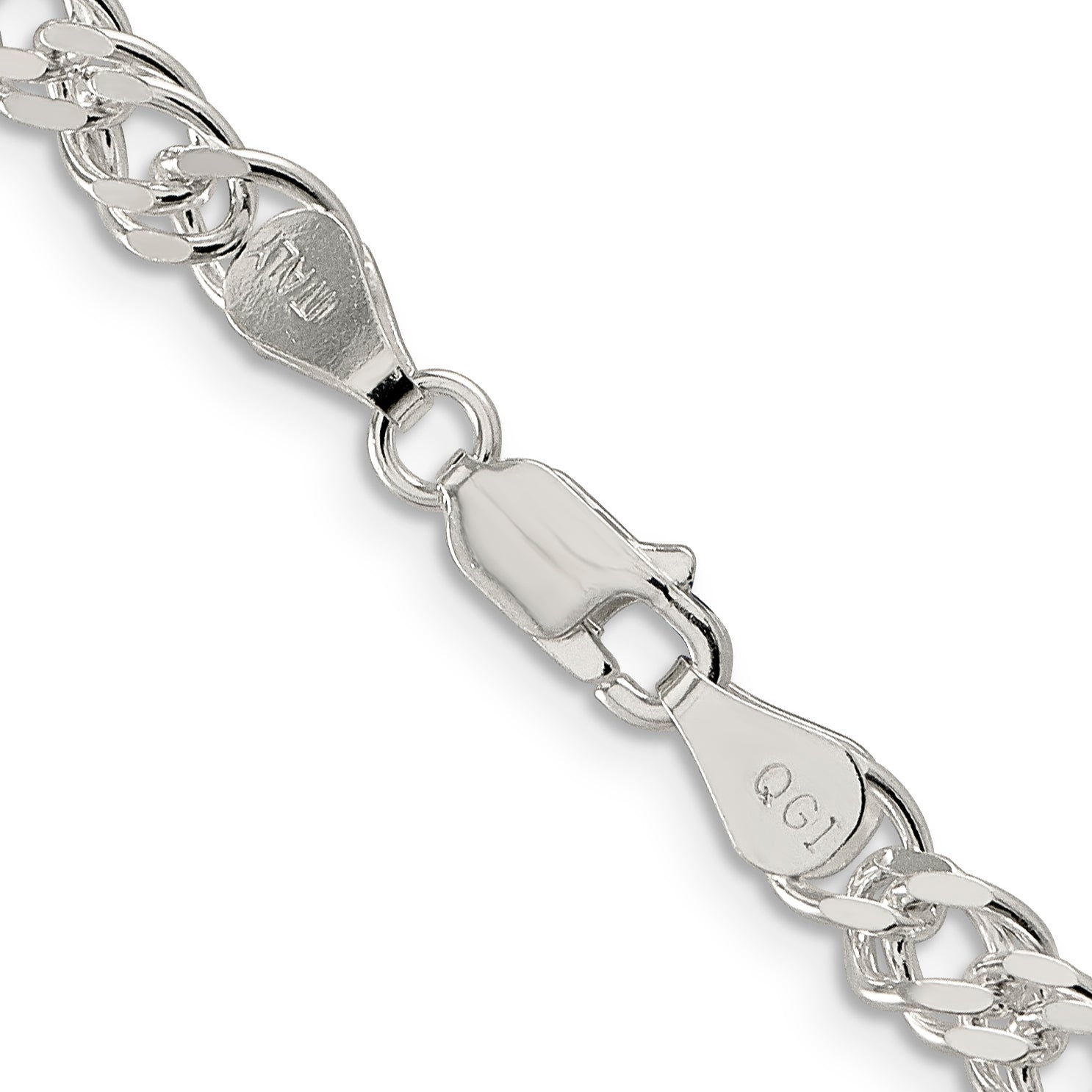 30 Inch Sterling Silver 5.5mm Rambo Chain Necklace