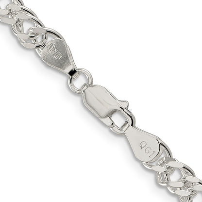 30 Inch Sterling Silver 5.5mm Rambo Chain Necklace