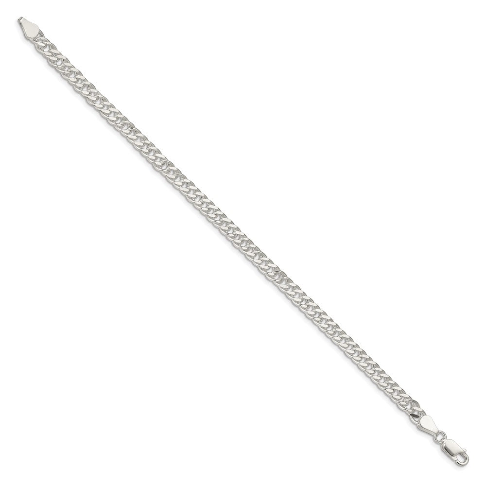 7 Inch Sterling Silver 5.5mm Rambo Chain Bracelet
