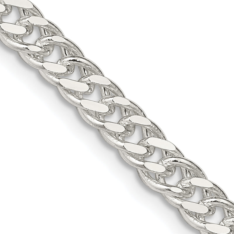 30 Inch Sterling Silver 5.5mm Rambo Chain Necklace
