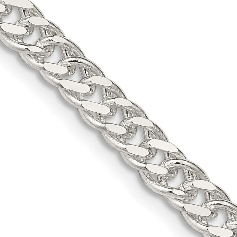 22 Inch Sterling Silver 5.5mm Rambo Chain Necklace