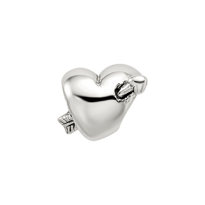 Sterling Silver Reflections Kids Heart With Arrow Bead